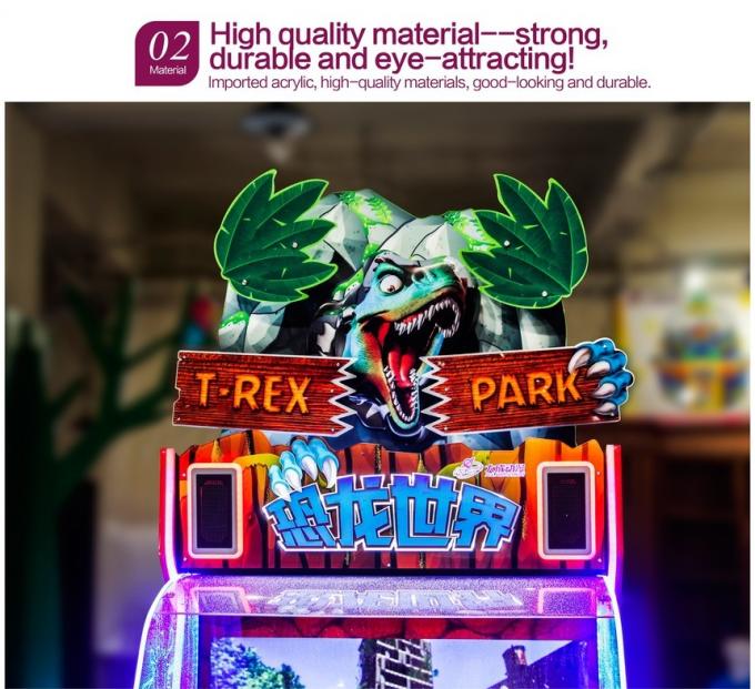 macchina a gettoni della galleria del parco di T-Rex del video gioco della fucilazione della mitragliatrice di Dino di 2 giocatori 1