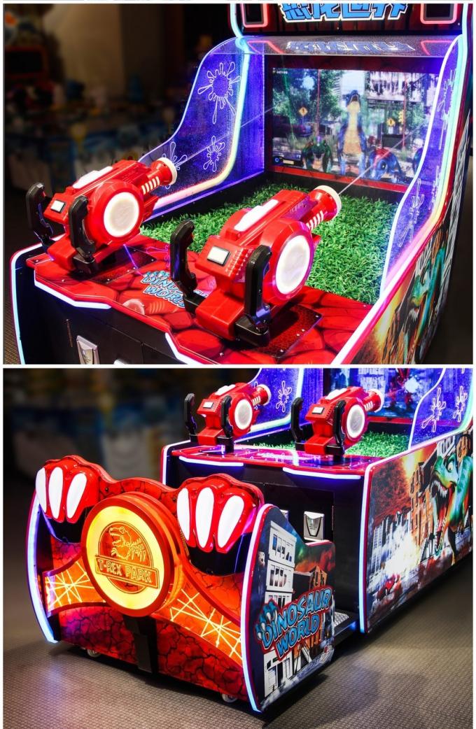 macchina a gettoni della galleria del parco di T-Rex del video gioco della fucilazione della mitragliatrice di Dino di 2 giocatori 4