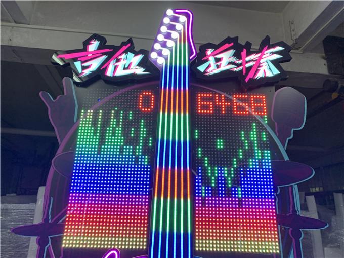 Il gioco del martello di colpo della chitarra mette in mostra i parchi di divertimenti di Arcade Machine Coin Operated For 1