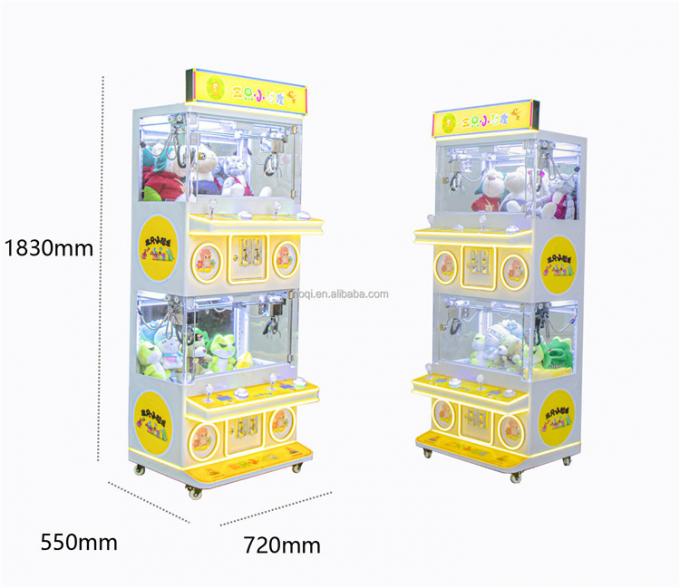 Macchina dell'artiglio di Crane Arcade Game Grab Gift Mini di 4 giocatori per 3-4 pollici di giocattoli della peluche 1